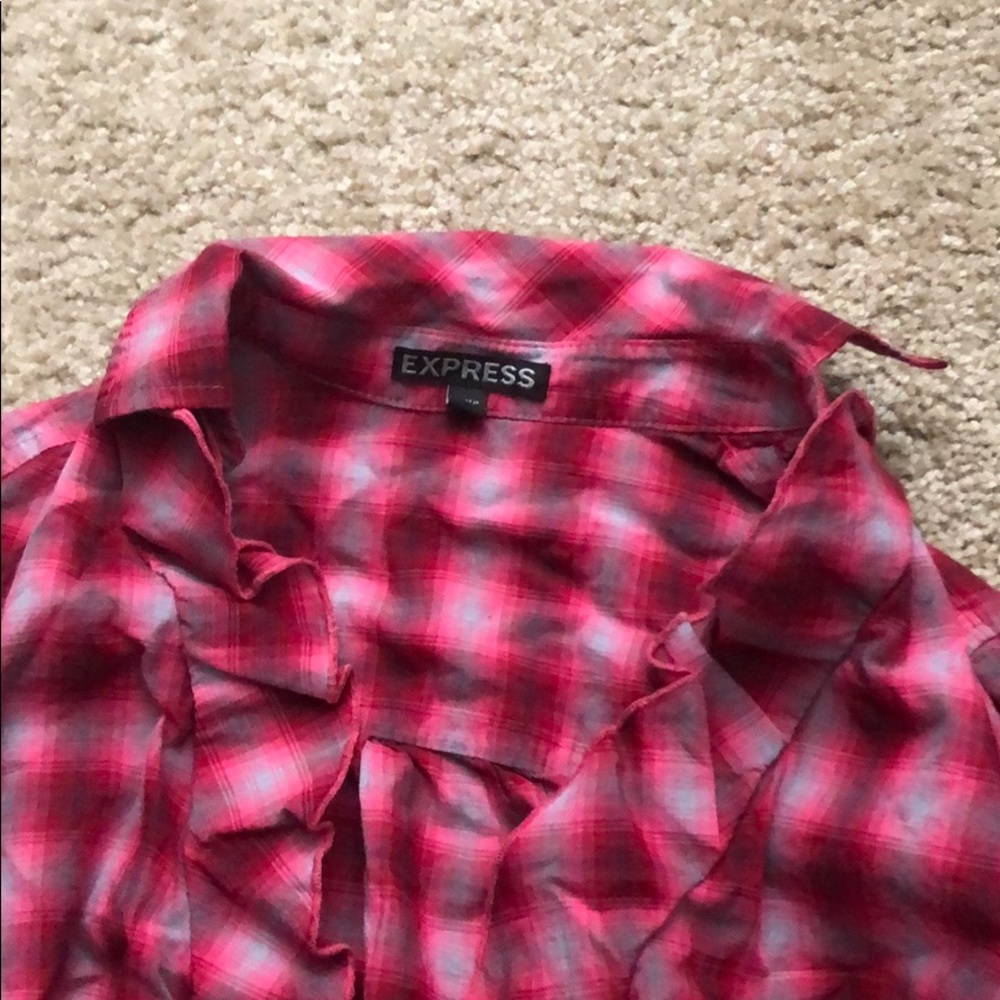 Ruffle button down - Picture 3 of 3